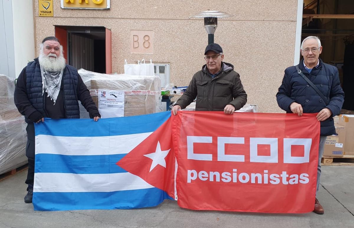 La Federacin de Pensionistas y Jubilados de CCOO participa en la financiacin del envo de un contenedor de material solidario para Cuba